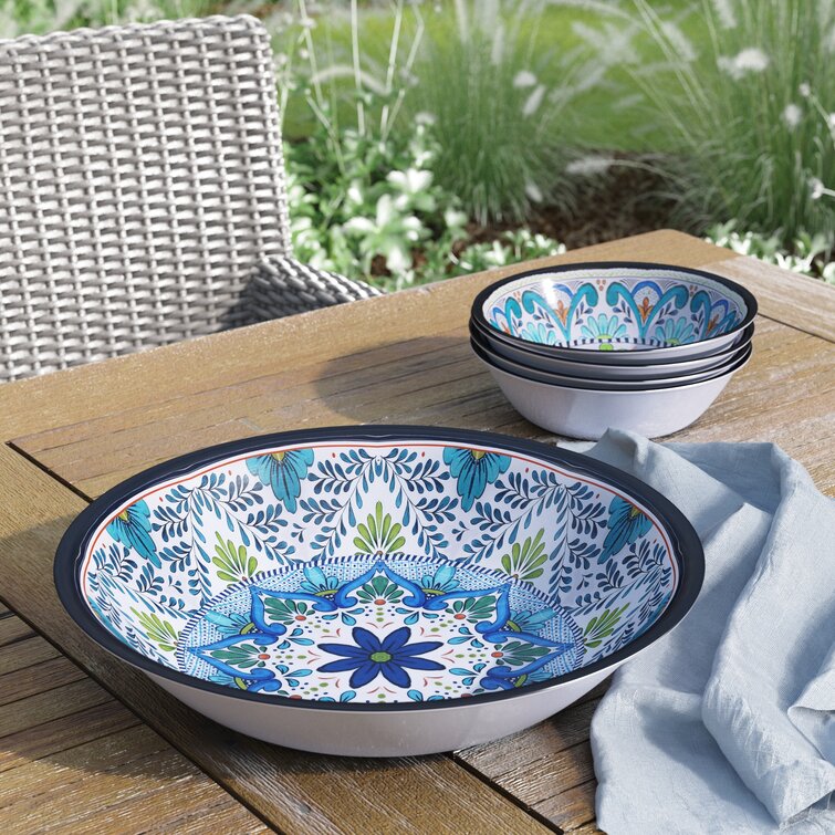 Salad serving outlet bowl set